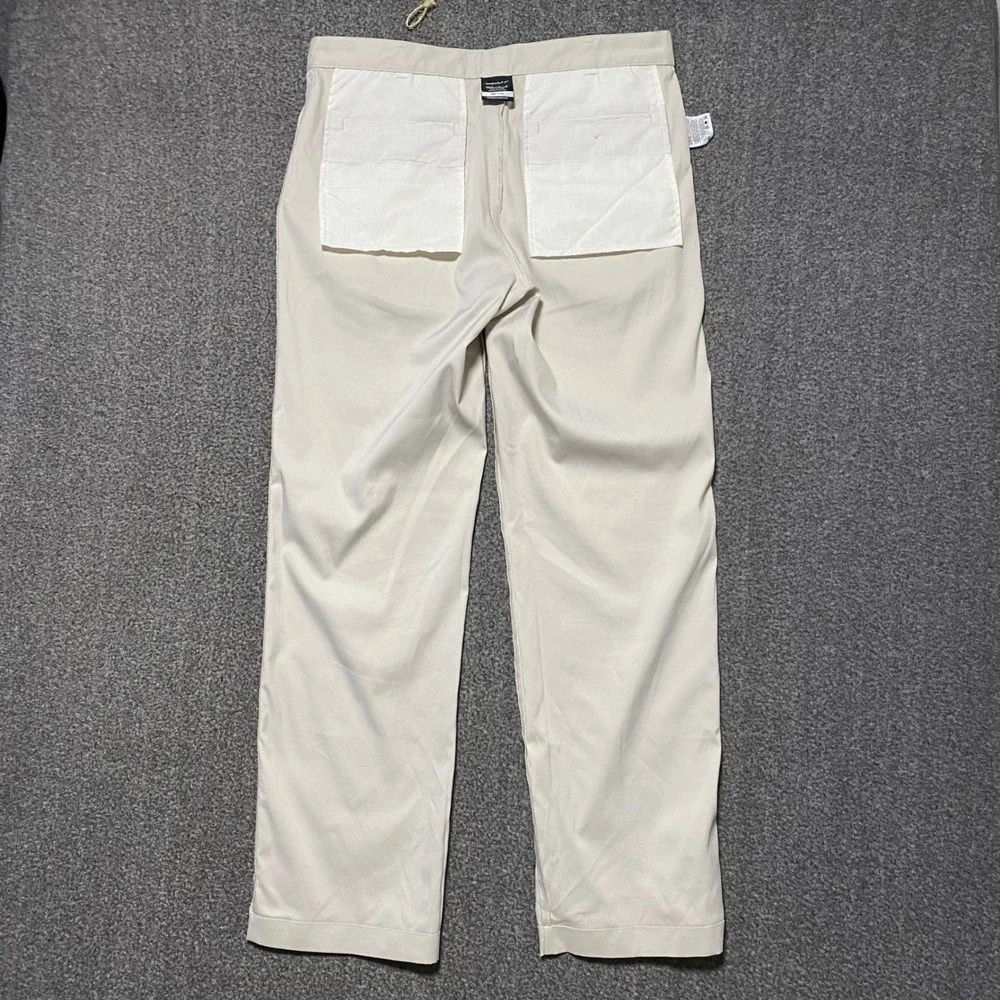 VTG Nike Golf Dri-FIT Chino Pants Mens 34x32 Beige Performance Stretch Trousers